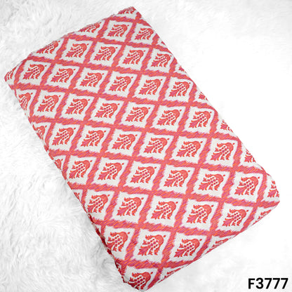 Digital Print Muslin Cotton Fabric- F3777