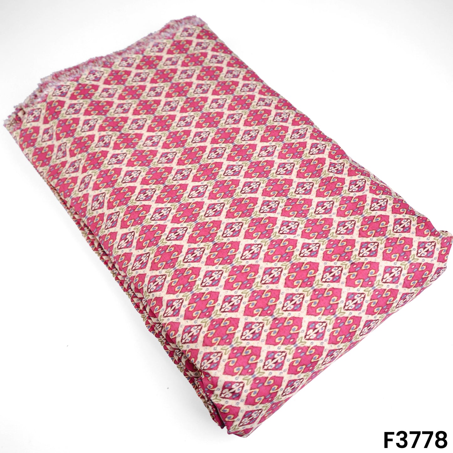 Patola Print Muslin Cotton Fabric- F3778