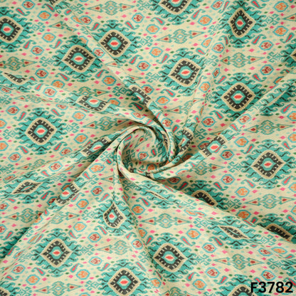 Patola Print Muslin Cotton Fabric- F3782