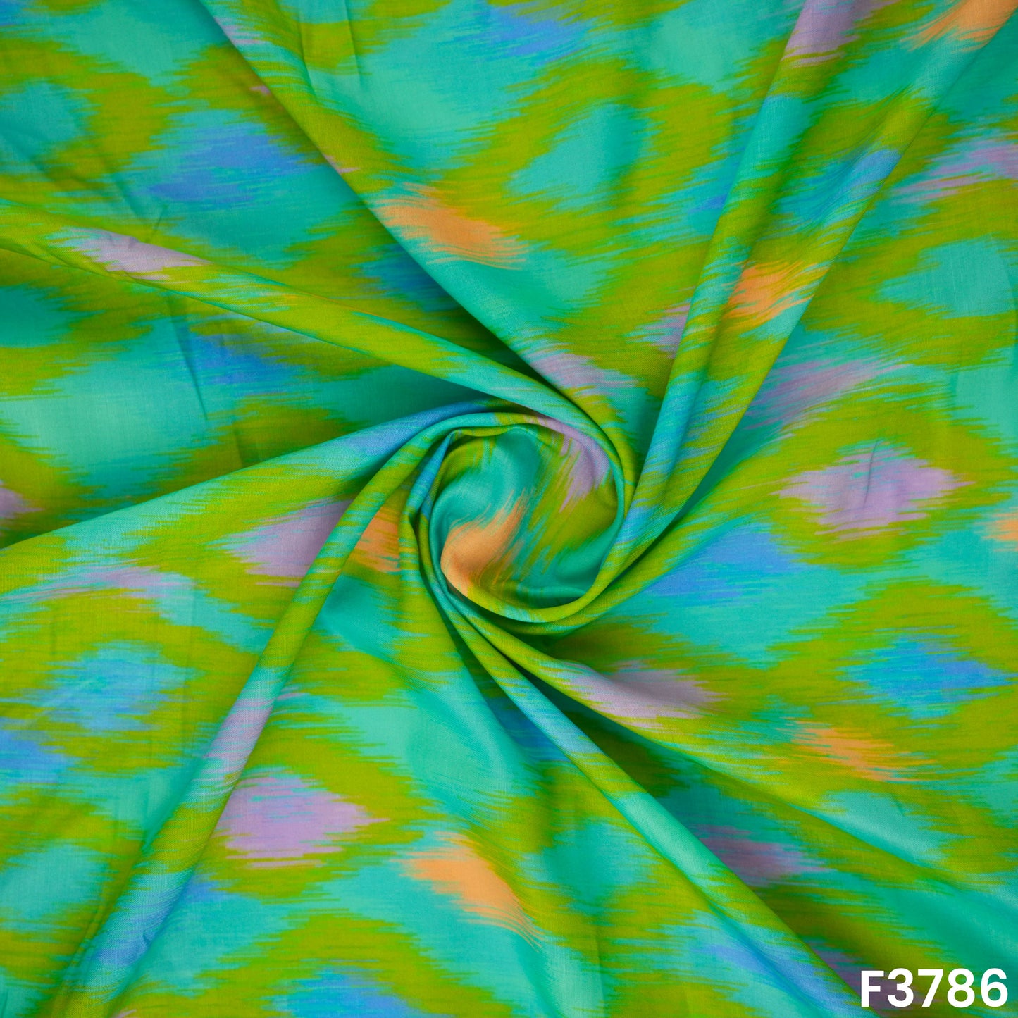 Patola Print Muslin Cotton Fabric- F3786