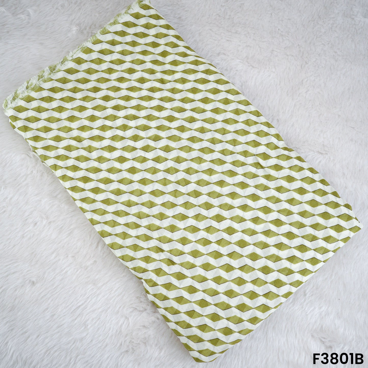 Digital Print Viscose Mul Chanderi Fabric- F3801