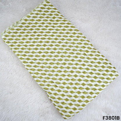 Digital Print Viscose Mul Chanderi Fabric- F3801