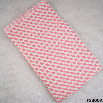 Digital Print Viscose Mul Chanderi Fabric- F3800