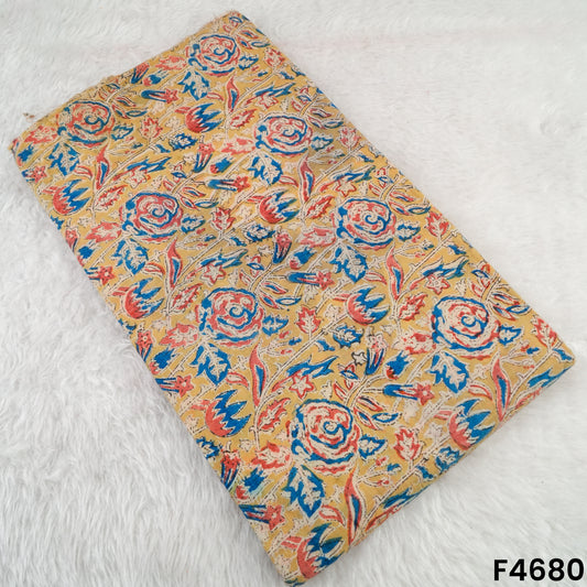 Kalamkari Print Handloom Cotton Fabric- F4680