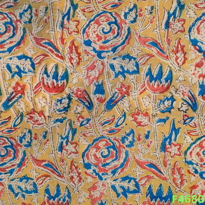 Kalamkari Print Handloom Cotton Fabric- F4680