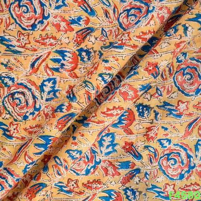 Kalamkari Print Handloom Cotton Fabric- F4680