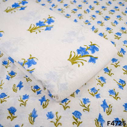 Printed Linen Cotton Fabric- F4725