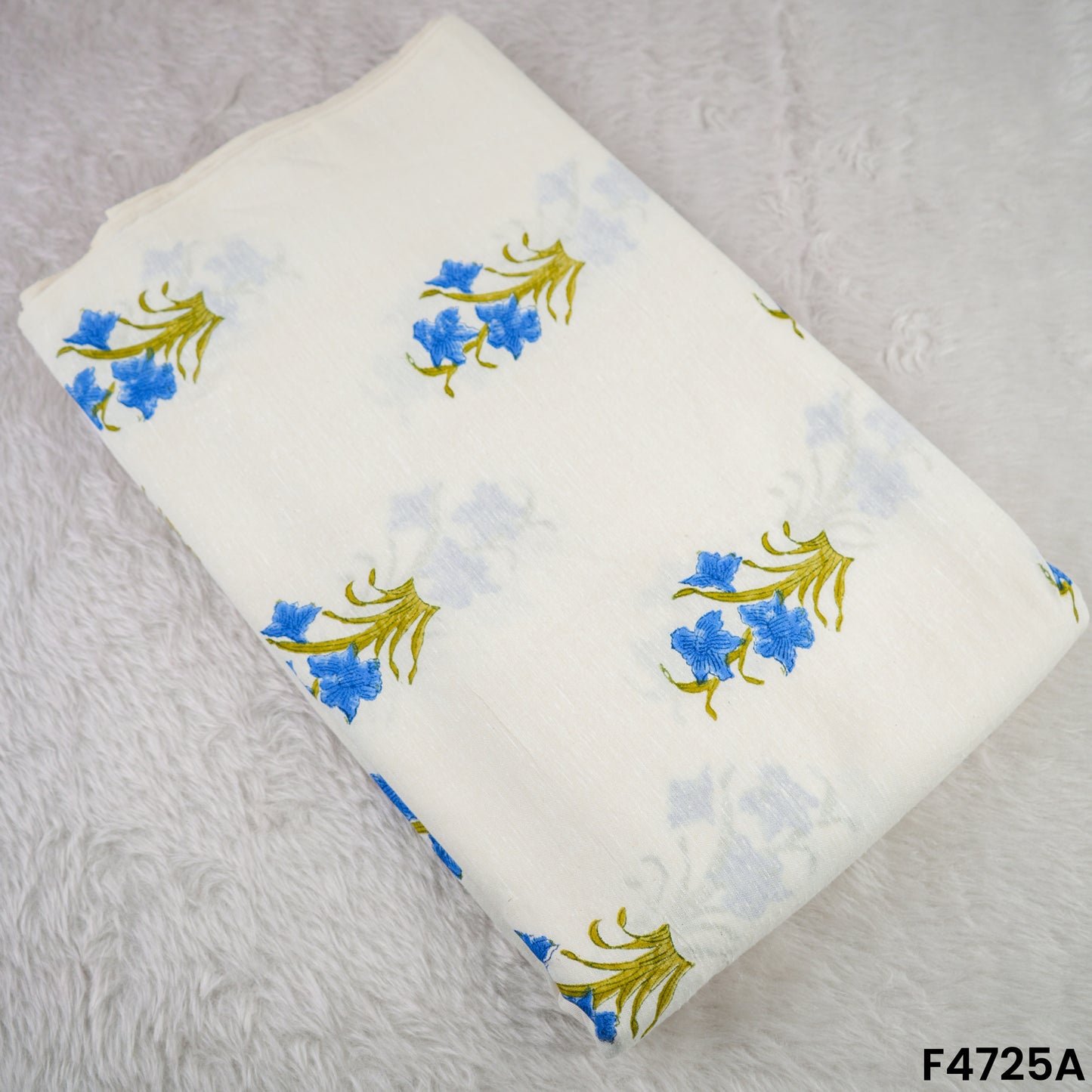 Printed Linen Cotton Fabric- F4725