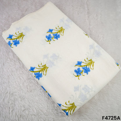 Printed Linen Cotton Fabric- F4725