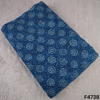 Indigo Print Cambric Cotton Fabric- F4738