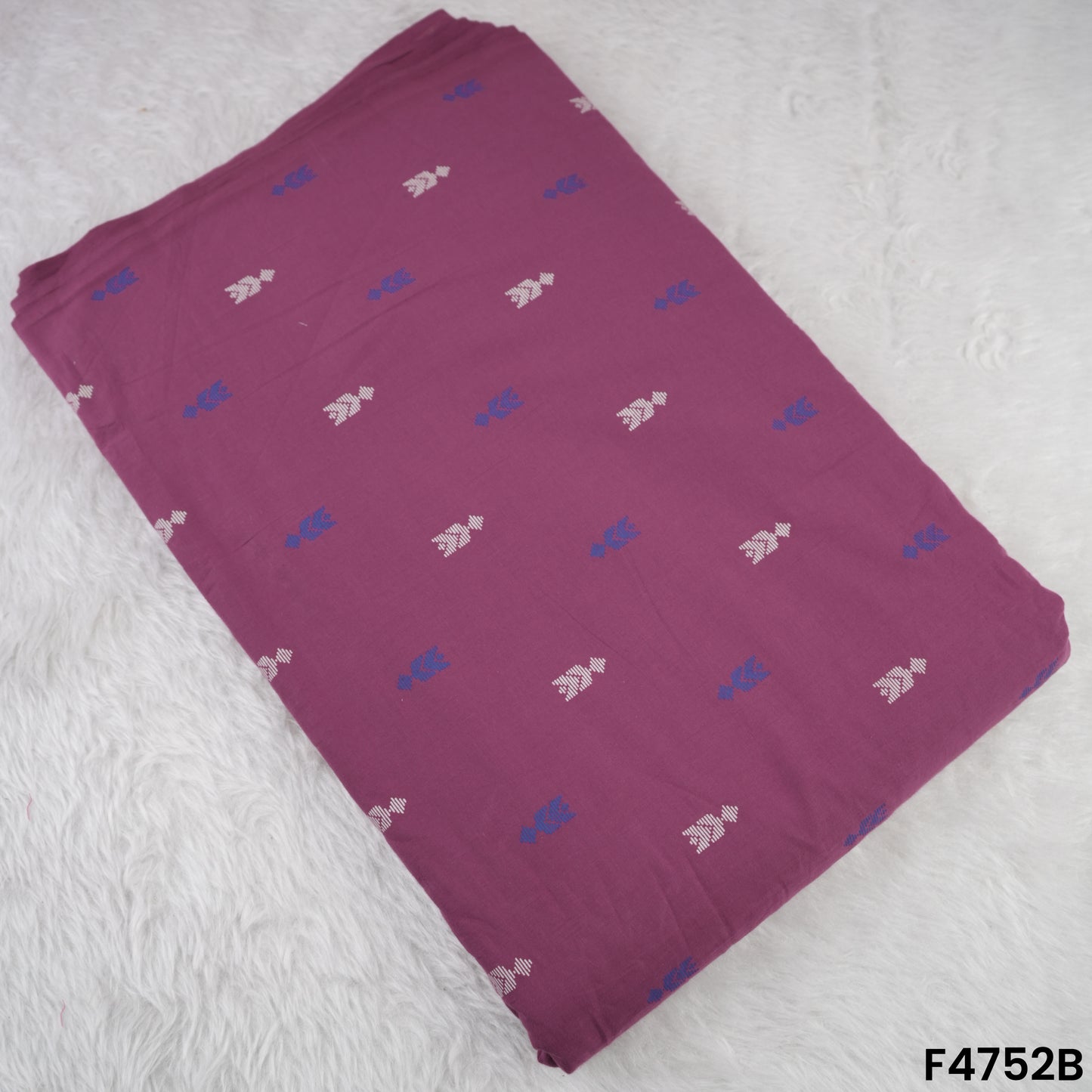 Block Buti Handloom Cotton Fabric- F4752