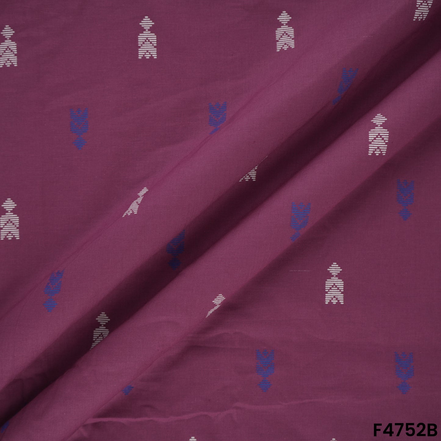 Block Buti Handloom Cotton Fabric- F4752