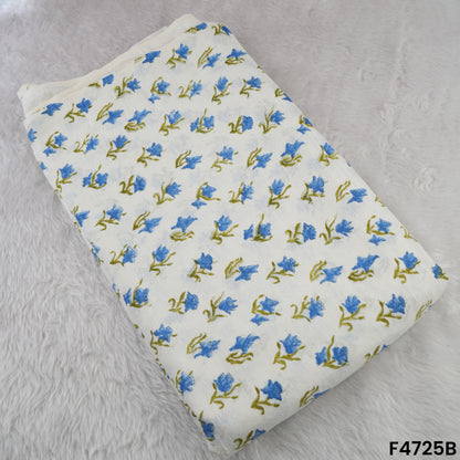 Printed Linen Cotton Fabric- F4725