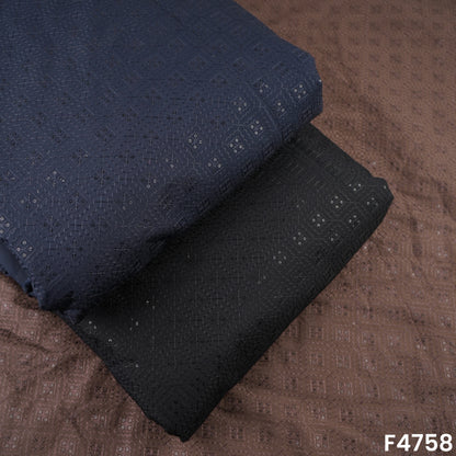 Thread Sequins Embroidered Modal Silk Fabric- F4758