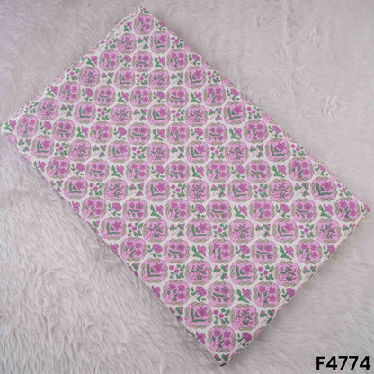 Flower Print Cambric Cotton Fabric- F4774