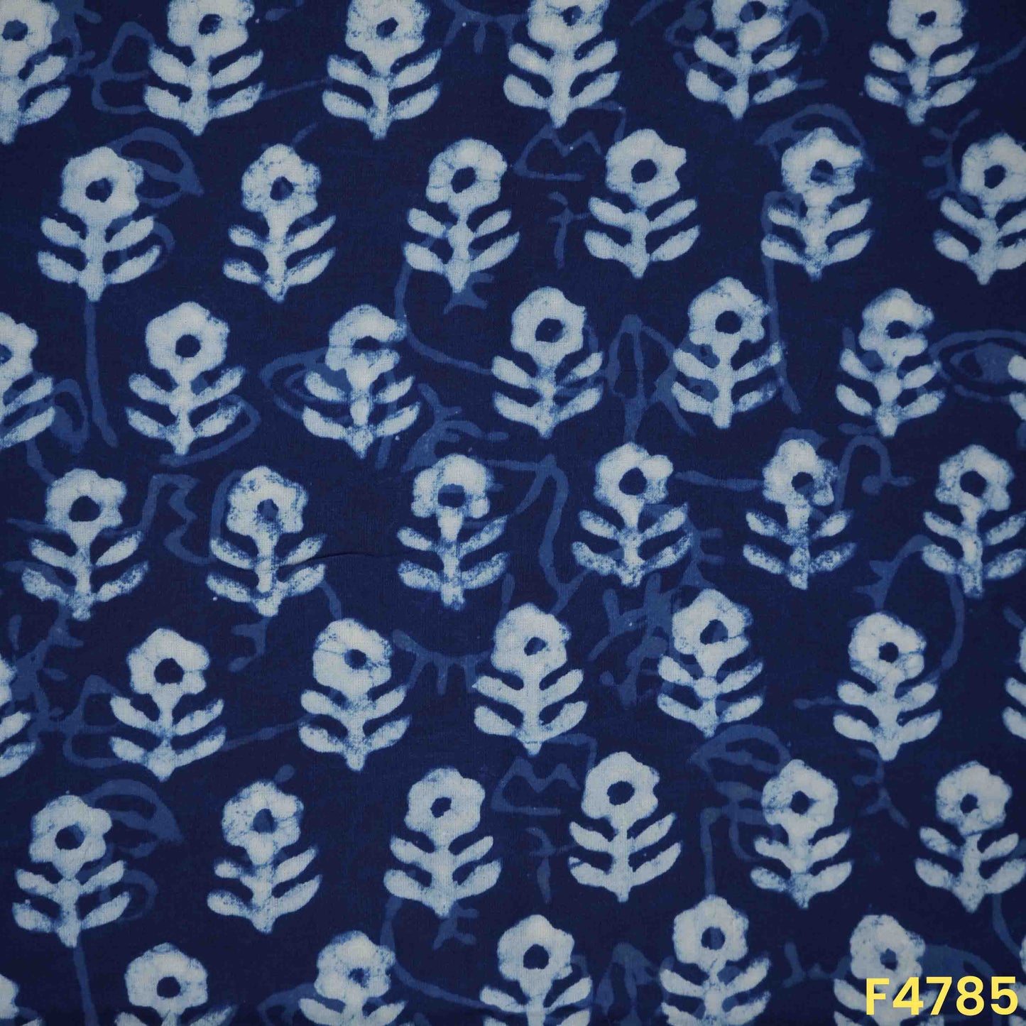 Indigo Print Modal Cotton Fabric- F4785