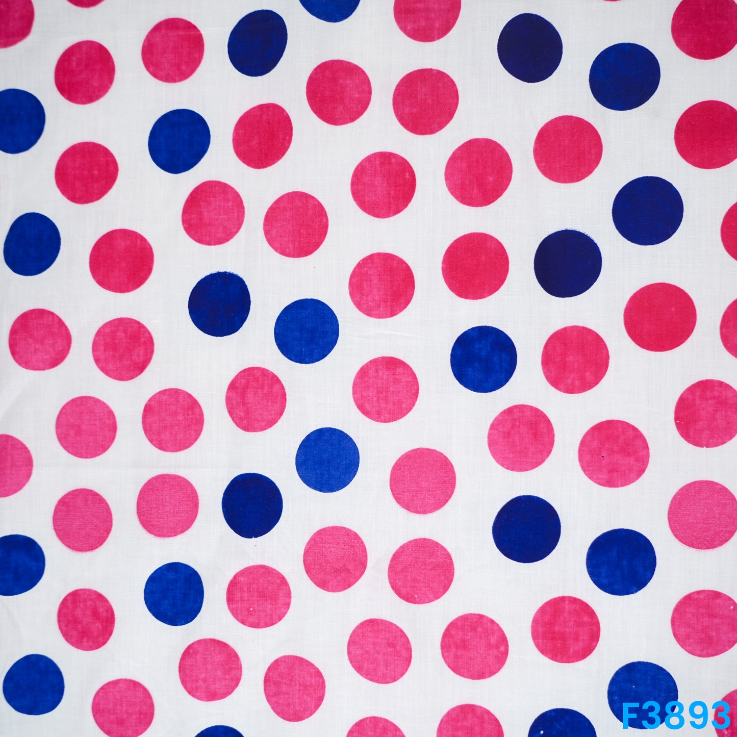 Polka Dot Print Cotton Fabric- F3893