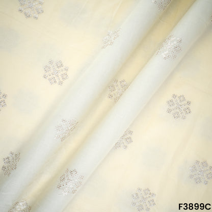 Thread Sequins Embroidered Cambric Cotton Fabric- F3899