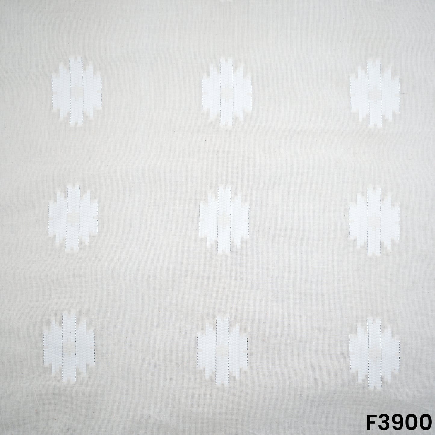 Self Jacquard Kora Cotton Fabric- F3900