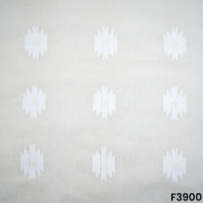 Self Jacquard Kora Cotton Fabric- F3900