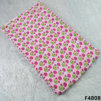 Flower Print Cambric Cotton Fabric- F4808