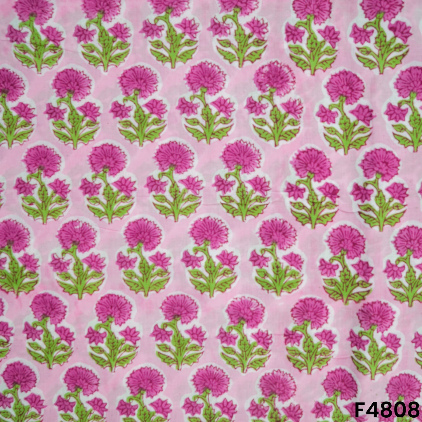 Flower Print Cambric Cotton Fabric- F4808