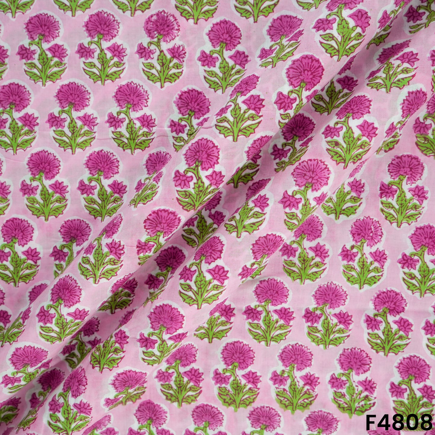 Flower Print Cambric Cotton Fabric- F4808