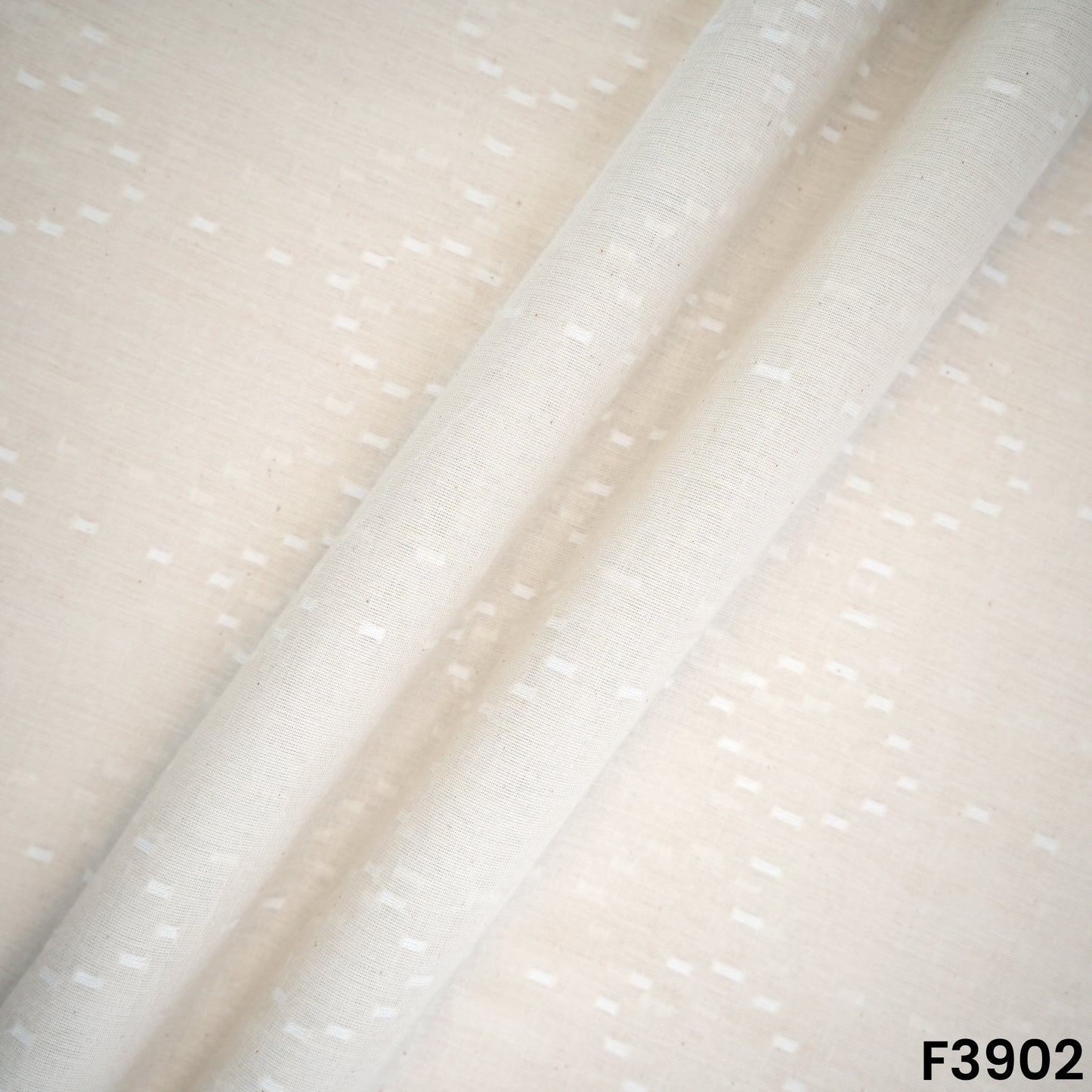 Self Jacquard Kora Cotton Fabric- F3902