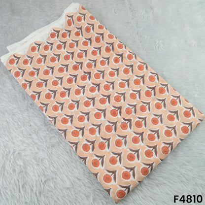 Flower Print Cambric Cotton Fabric- F4810