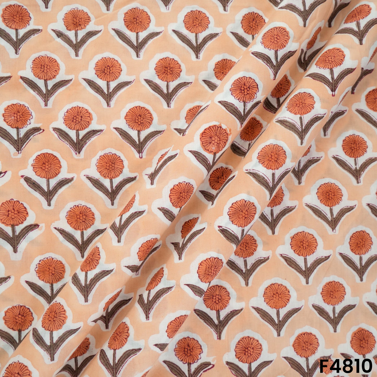 Flower Print Cambric Cotton Fabric- F4810