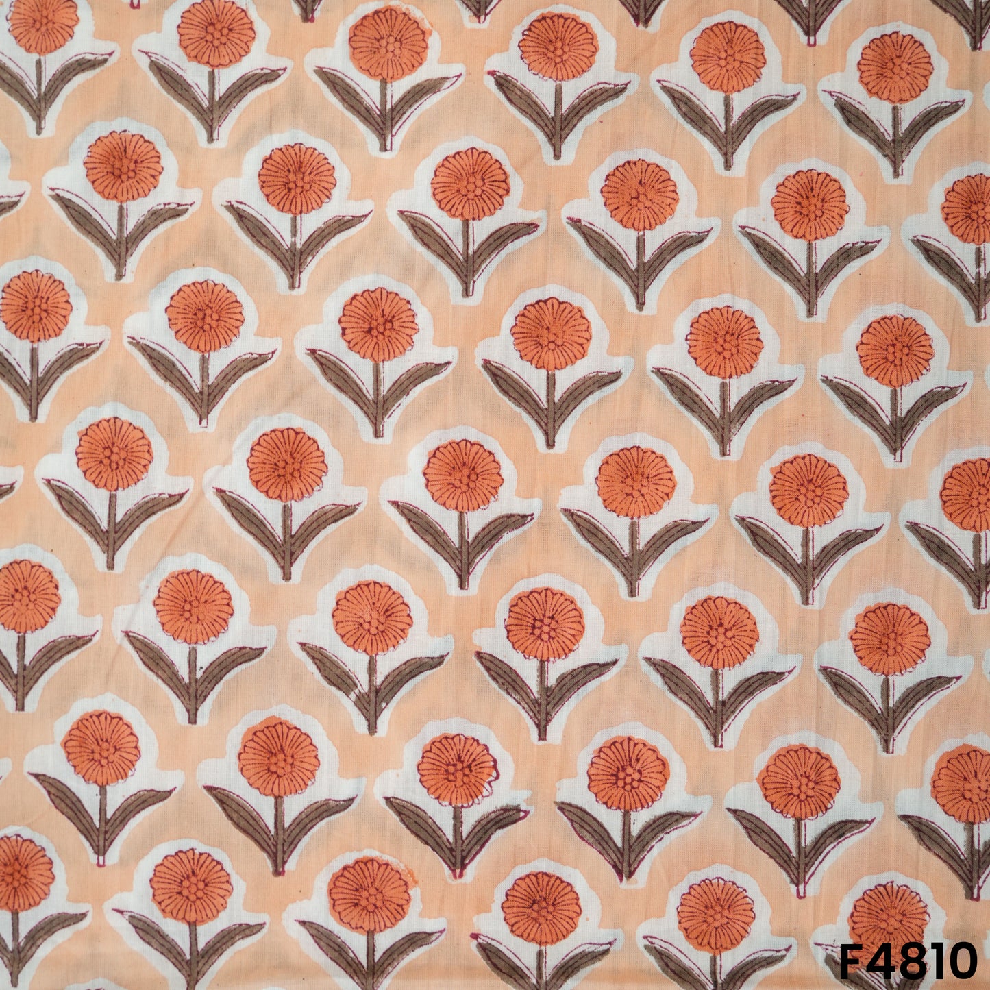 Flower Print Cambric Cotton Fabric- F4810