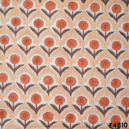 Flower Print Cambric Cotton Fabric- F4810