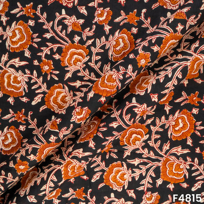 Flower Print Cambric Cotton Fabric- F4815
