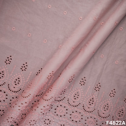 Thread Embroidered Hakoba Cotton Fabric- F4822