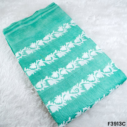 Thread Sequins Embroidered Mul Chanderi Fabric- F3913