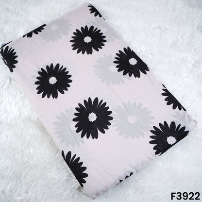 Floral Printed Mul Cotton Fabric- F3922