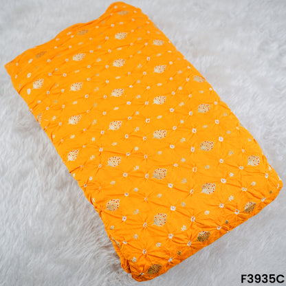 Pure bandhani silk Fabric- F3935