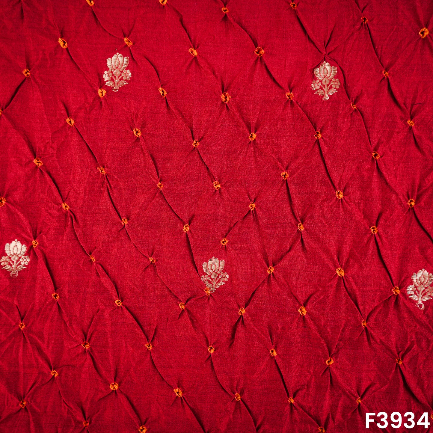 Pure bandhani silk Fabric- F3934