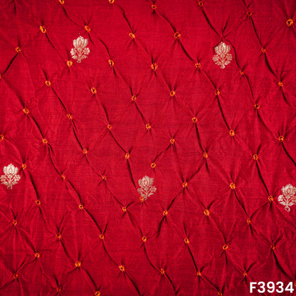 Pure bandhani silk Fabric- F3934