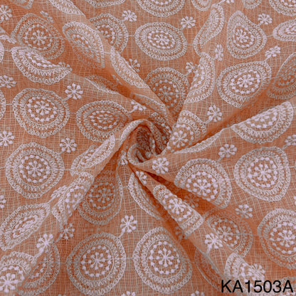 Embroidered Kota Cotton Fabric-KA1503