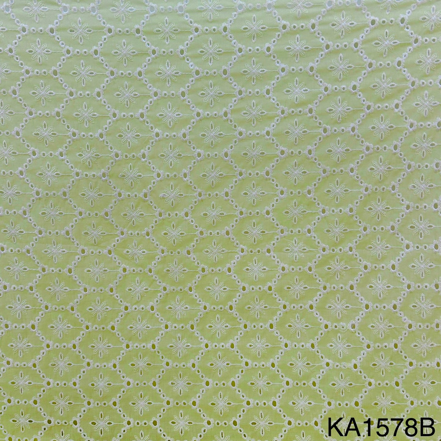 Embroidered Cotton Fabric-KA1578