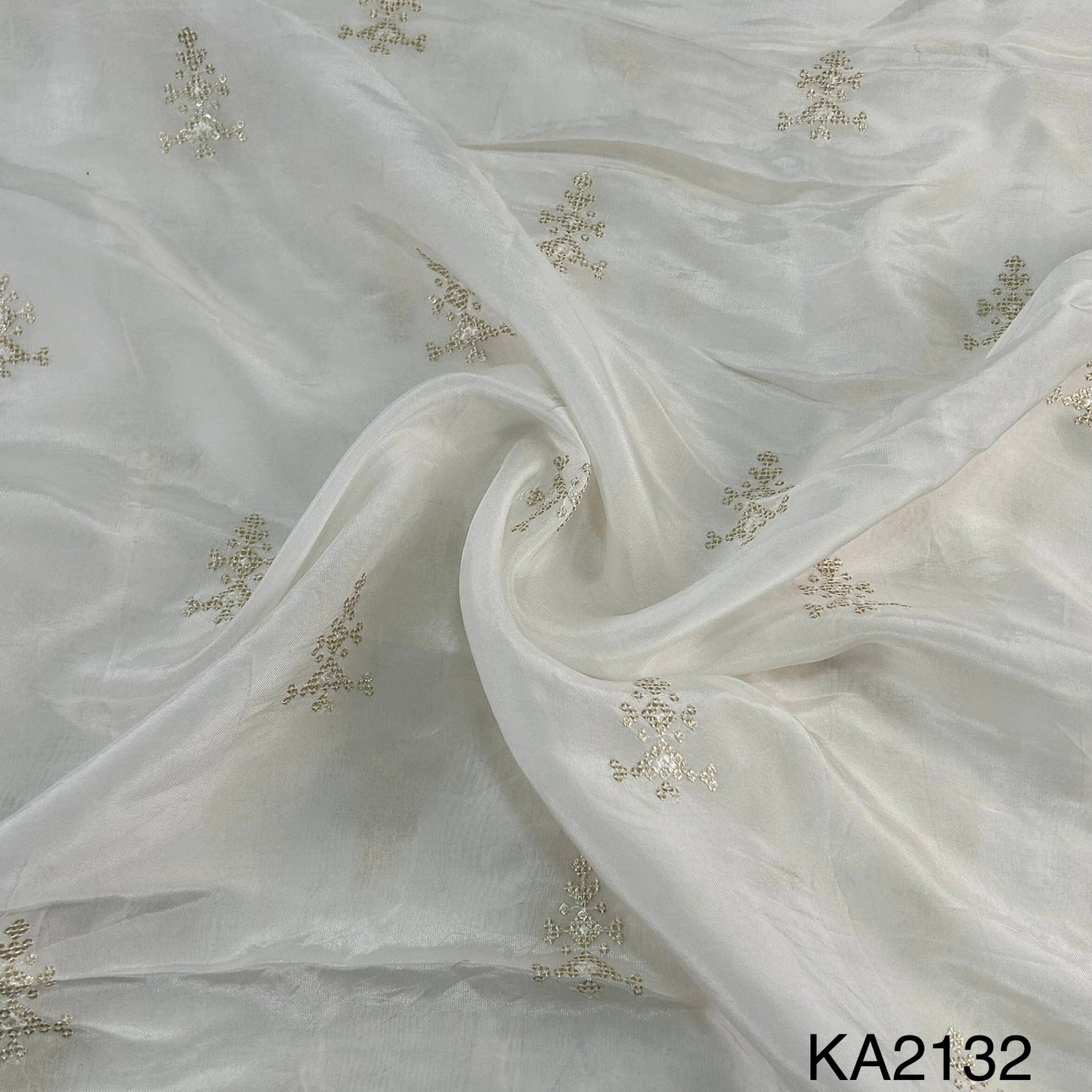 Dyeable Sequins Buti Opara Silk FABRIC-KA2132
