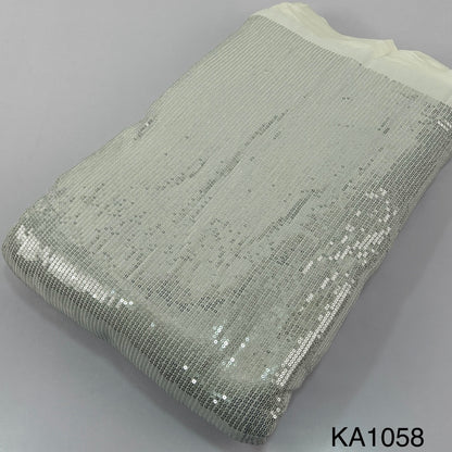 Dyeable Sequins Georgette Fabric-KA1058