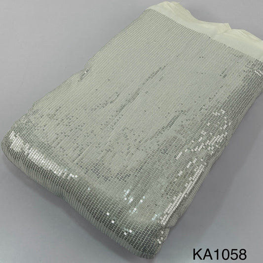 Dyeable Sequins Georgette Fabric-KA1058