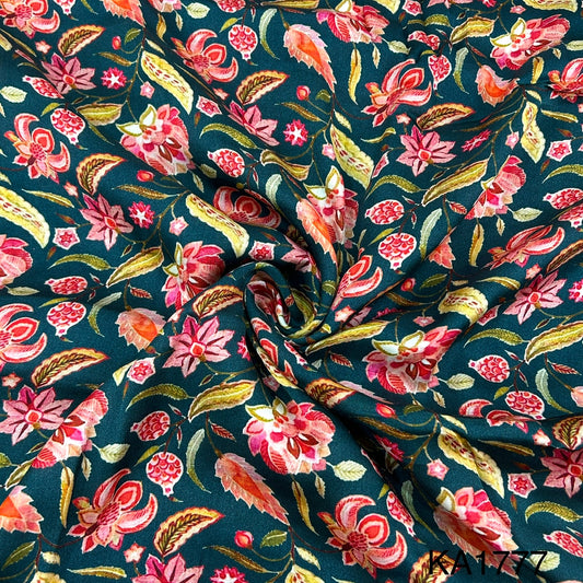Printed Modal Satin Fabric - KA1777
