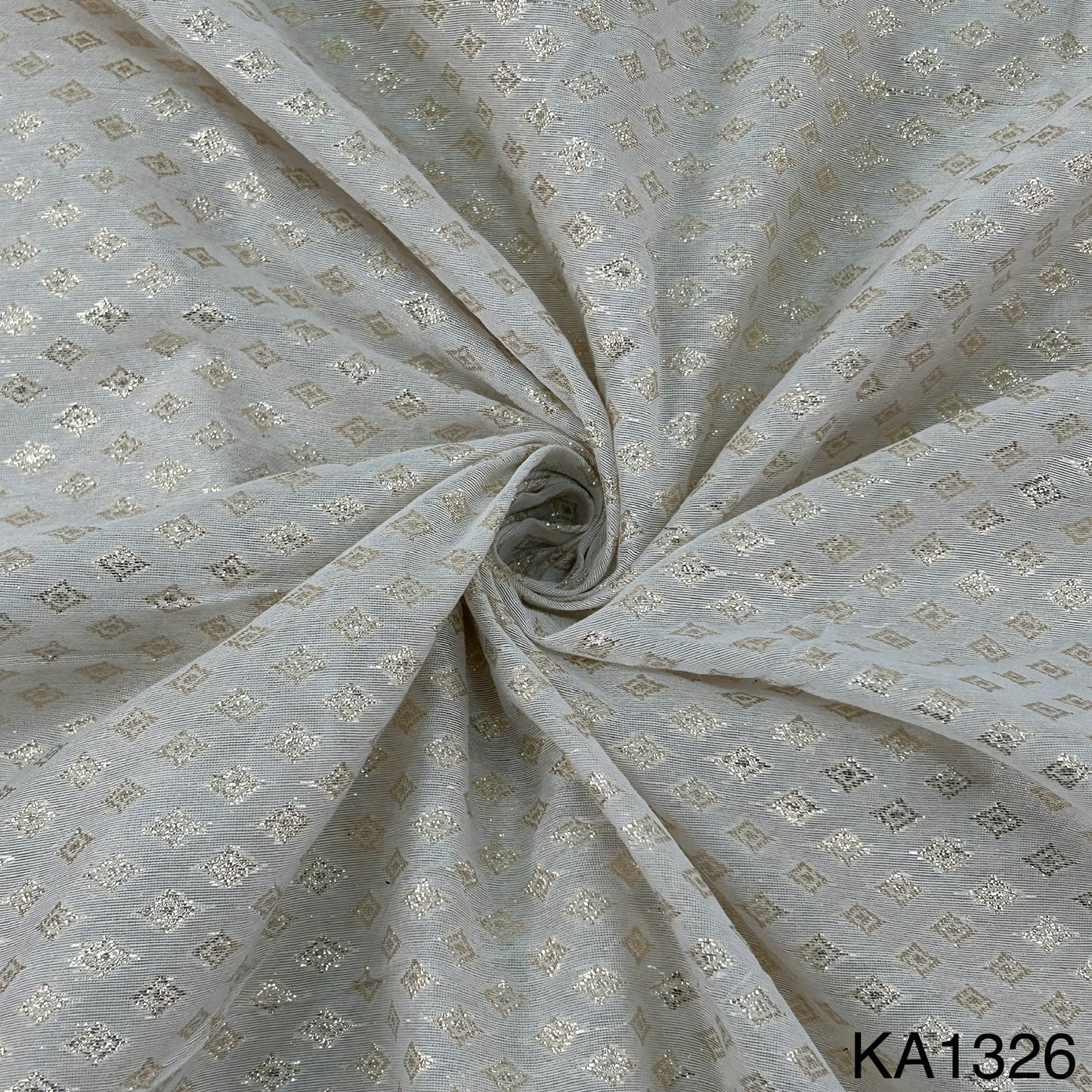 Zari Chanderi Fabric-KA1326