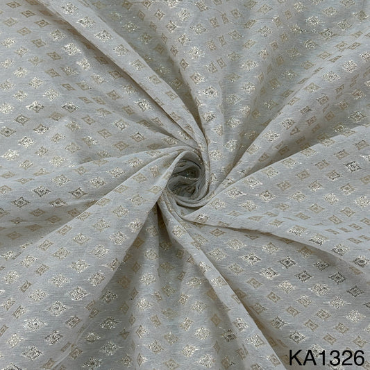 Zari Chanderi Fabric-KA1326