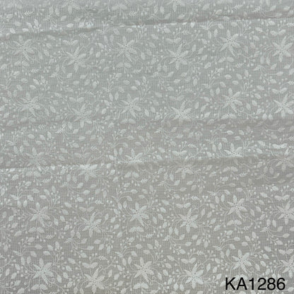 Embroidered Kota Cotton Fabric-Ka1286