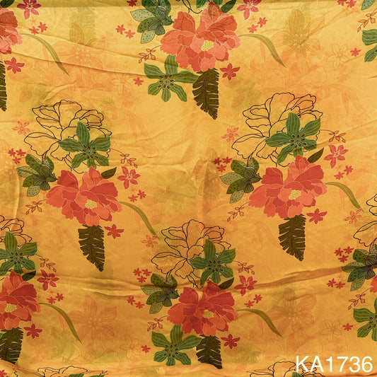 Printed Viscose Organza Fabric-KA1736
