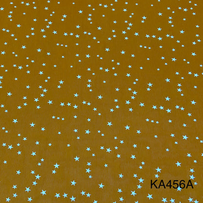 RUBBER Print Georgette Fabric-KA456